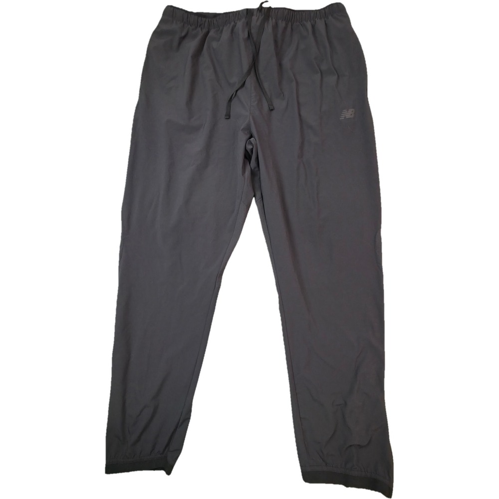 New Balance Track Pants Mens XL Gray NB Dry Joggers Excellent